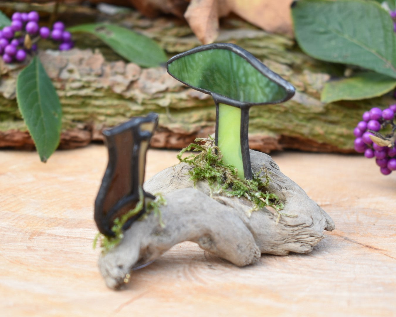Glass mushroom and fox #95